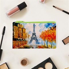 Eiffel Tower Landmark Architecture  Artistic Cosmetic Bag (xs) by danenraven