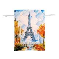 Eiffel Tower Landmark Architecture  Artistic Lightweight Drawstring Pouch (m) by danenraven