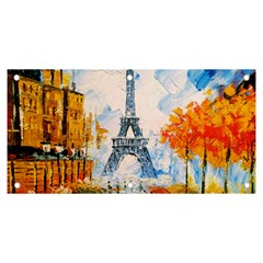 Eiffel Tower Landmark Architecture  Artistic Banner And Sign 6  X 3  by danenraven