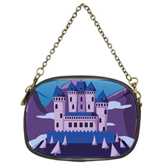 Illustration Castle Mountain Tower Sky Chain Purse (one Side) by danenraven