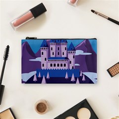 Illustration Castle Mountain Tower Sky Cosmetic Bag (small) by danenraven