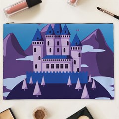 Illustration Castle Mountain Tower Sky Cosmetic Bag (xxl) by danenraven