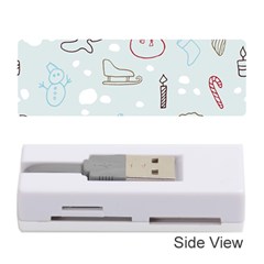 Winter Pattern Background Element Memory Card Reader (stick) by danenraven