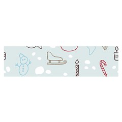 Winter Pattern Background Element Oblong Satin Scarf (16  X 60 ) by danenraven