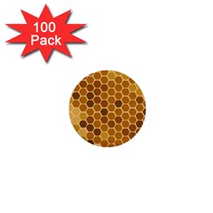 Honey Nature Bee Cute Wax Beeswax 1  Mini Buttons (100 Pack)  by danenraven