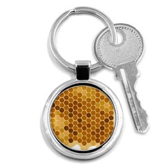 Honey Nature Bee Cute Wax Beeswax Key Chain (round) by danenraven