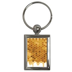 Honey Nature Bee Cute Wax Beeswax Key Chain (rectangle) by danenraven