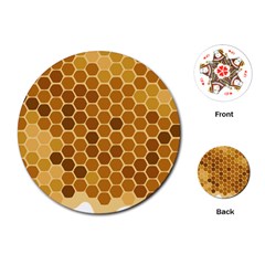 Honey Nature Bee Cute Wax Beeswax Playing Cards Single Design (round) by danenraven