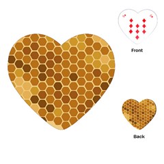 Honey Nature Bee Cute Wax Beeswax Playing Cards Single Design (heart) by danenraven