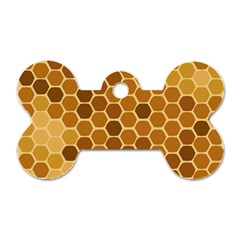 Honey Nature Bee Cute Wax Beeswax Dog Tag Bone (one Side) by danenraven