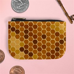 Honey Nature Bee Cute Wax Beeswax Mini Coin Purse by danenraven