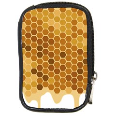 Honey Nature Bee Cute Wax Beeswax Compact Camera Leather Case by danenraven