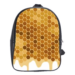 Honey Nature Bee Cute Wax Beeswax School Bag (large) by danenraven