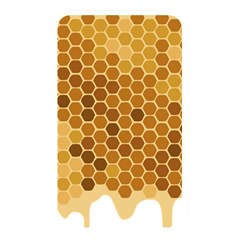 Honey Nature Bee Cute Wax Beeswax Memory Card Reader (rectangular)