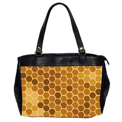 Honey Nature Bee Cute Wax Beeswax Oversize Office Handbag (2 Sides) by danenraven