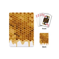 Honey Nature Bee Cute Wax Beeswax Playing Cards Single Design (mini) by danenraven