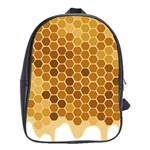 Honey Nature Bee Cute Wax Beeswax School Bag (XL) Front