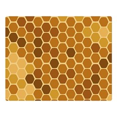 Honey Nature Bee Cute Wax Beeswax Double Sided Flano Blanket (large)  by danenraven