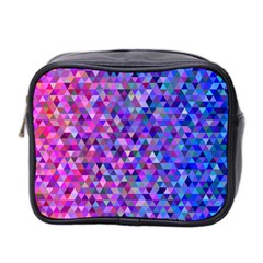 Abstract Triangle Tile Mosaic Pattern Mini Toiletries Bag (two Sides) by danenraven