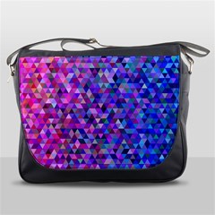 Abstract Triangle Tile Mosaic Pattern Messenger Bag by danenraven