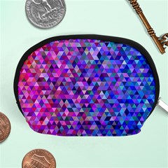 Abstract Triangle Tile Mosaic Pattern Accessory Pouch (medium) by danenraven