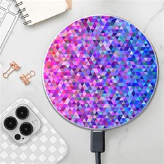 Abstract Triangle Tile Mosaic Pattern Wireless Charger by danenraven