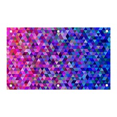 Abstract Triangle Tile Mosaic Pattern Banner And Sign 5  X 3 