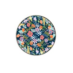 Flower Floral Background Painting Hat Clip Ball Marker