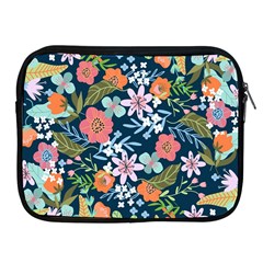 Flower Floral Background Painting Apple iPad 2/3/4 Zipper Cases