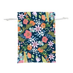 Flower Floral Background Painting Lightweight Drawstring Pouch (L)