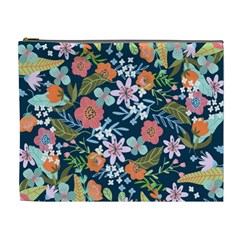 Flower Floral Background Painting Cosmetic Bag (xl) by danenraven