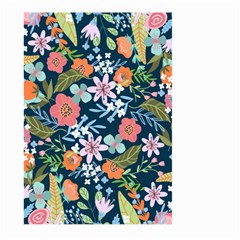 Flower Floral Background Painting Large Garden Flag (two Sides) by danenraven