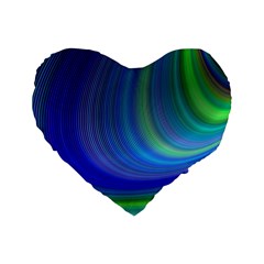 Space Design Abstract Sky Storm Standard 16  Premium Flano Heart Shape Cushions by danenraven