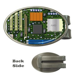 Illustration Motherboard Pc Computer Money Clips (oval)  by danenraven