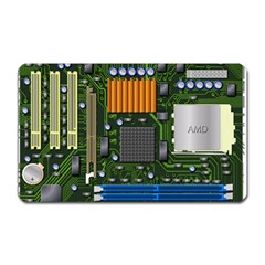 Illustration Motherboard Pc Computer Magnet (rectangular)