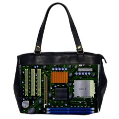 Illustration Motherboard Pc Computer Oversize Office Handbag by danenraven