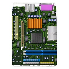 Illustration Motherboard Pc Computer Removable Flap Cover (l) by danenraven