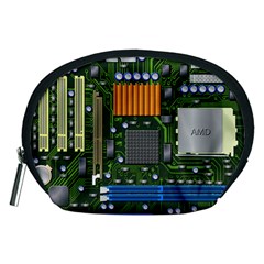 Illustration Motherboard Pc Computer Accessory Pouch (medium) by danenraven