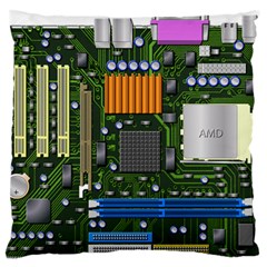 Illustration Motherboard Pc Computer Standard Flano Cushion Case (one Side) by danenraven