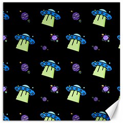 Galaxy Cosmos Rocket Spaceship Ufo Canvas 20  x 20 