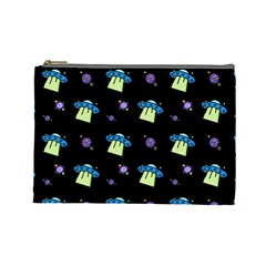 Galaxy Cosmos Rocket Spaceship Ufo Cosmetic Bag (Large)