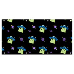 Galaxy Cosmos Rocket Spaceship Ufo Banner and Sign 8  x 4 