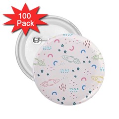 Galaxy Spaceship Patternstar 2 25  Buttons (100 Pack)  by Wegoenart