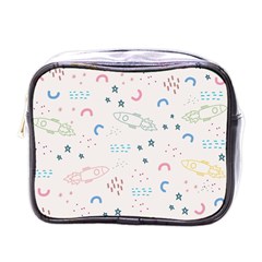 Galaxy Spaceship Patternstar Mini Toiletries Bag (one Side) by Wegoenart