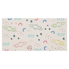 Galaxy Spaceship Patternstar Banner And Sign 6  X 3 