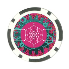 Blockchain Networking Digitization Poker Chip Card Guard (10 Pack) by Wegoenart