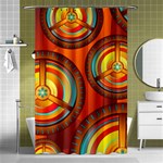 Shield Background Texture Pattern Shower Curtain 48  x 72  (Small)  Curtain(48  X 72 ) - 42.18 x64.8  Curtain(48  X 72 )