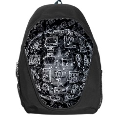 Background Burnout Template Doodle Backpack Bag by Wegoenart