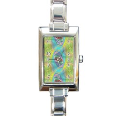 Ellipse Pattern Elliptical Abstract Rectangle Italian Charm Watch by Wegoenart