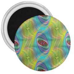 Ellipse Pattern Elliptical Abstract 3  Magnets by Wegoenart